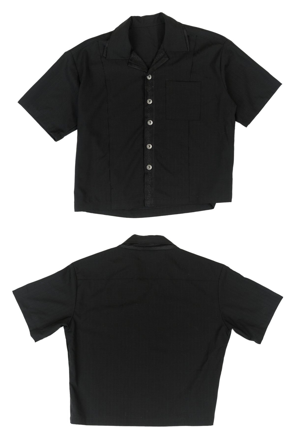 LL Ember Shirt - Japanese Cotton Breathable Lace-Trimmed Shirt