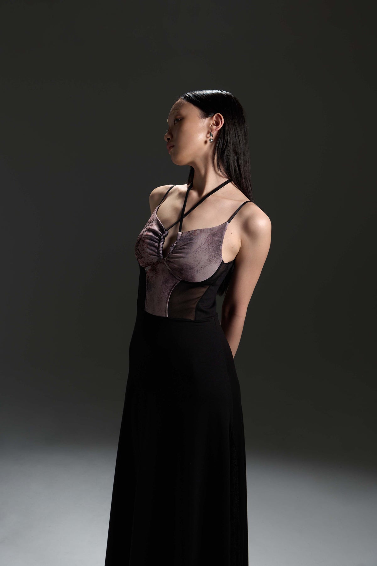 LL Elastic Long-Sleeve Top - High-Elastic Printed Mesh Long-Sleeve Top