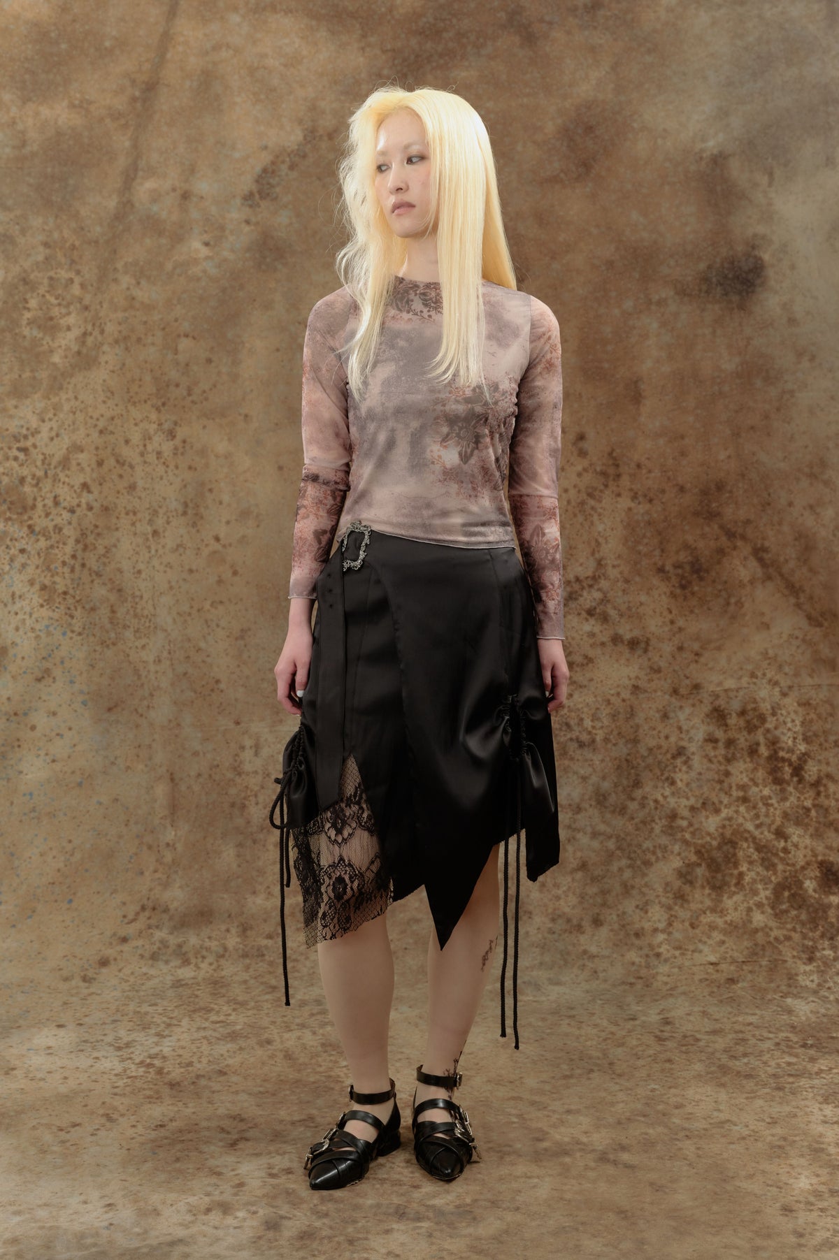 LL Ember Midi Skirt - Buckle Lace Ruffled Multi-Way Skirt
