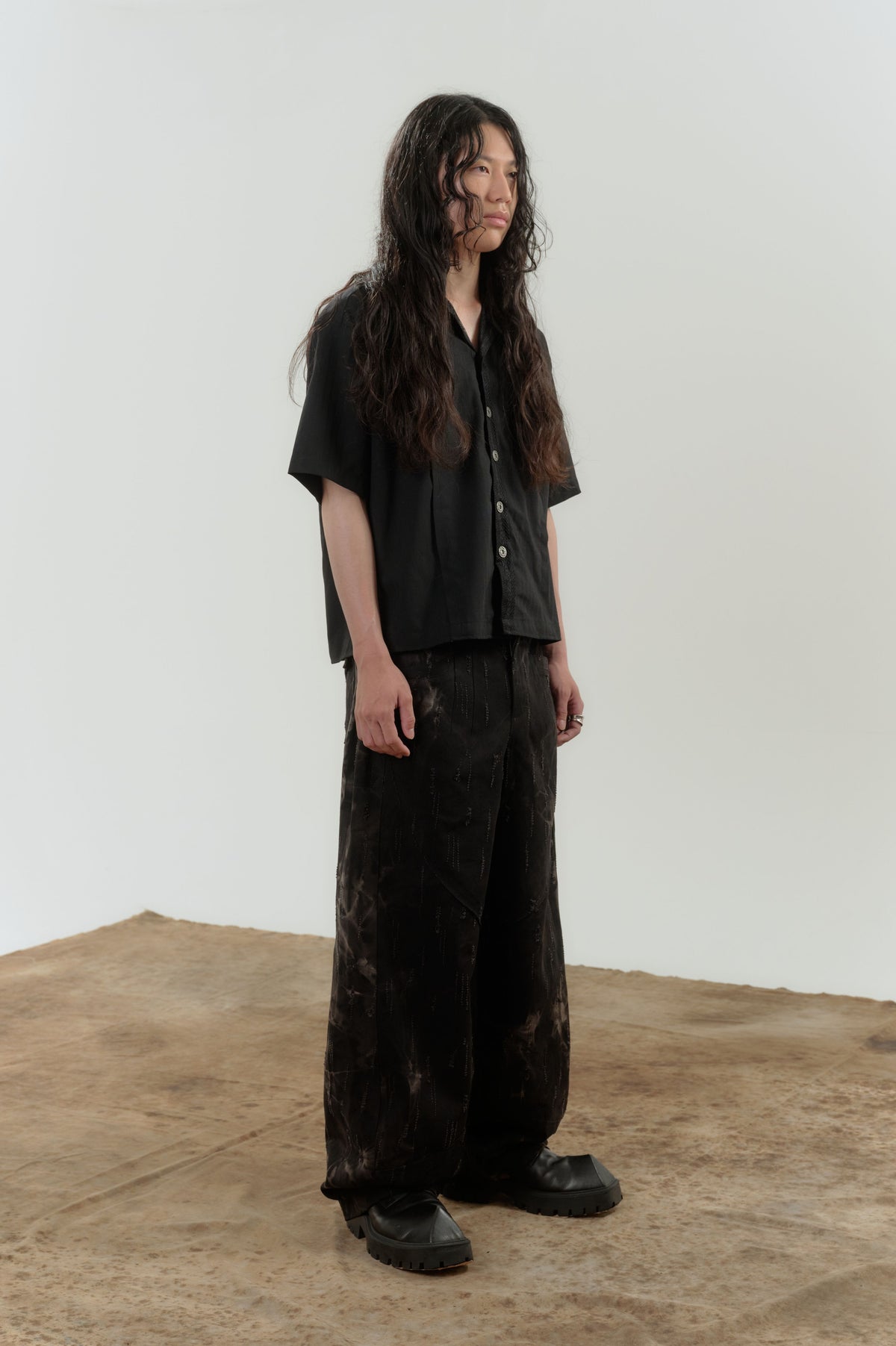 LL Ember Shirt - Japanese Cotton Breathable Lace-Trimmed Shirt
