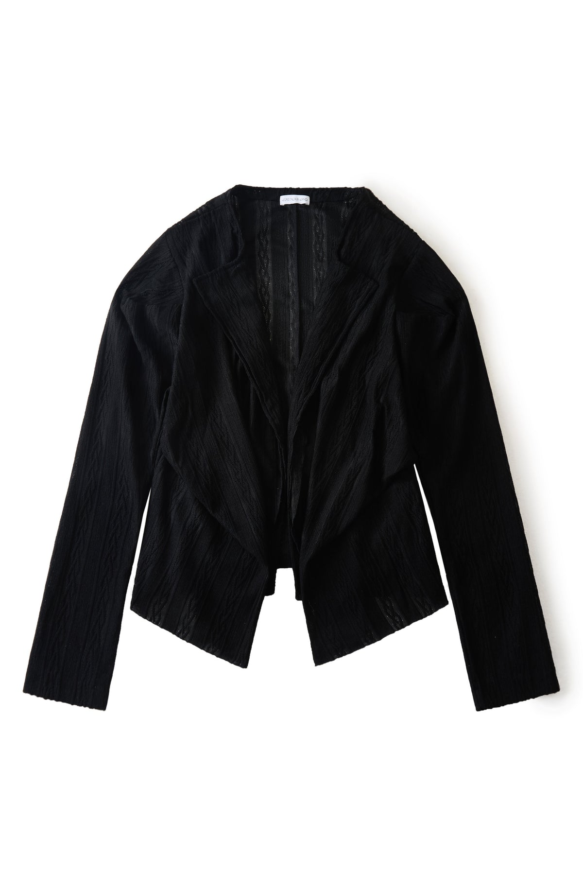 Lace draped knit cover-up