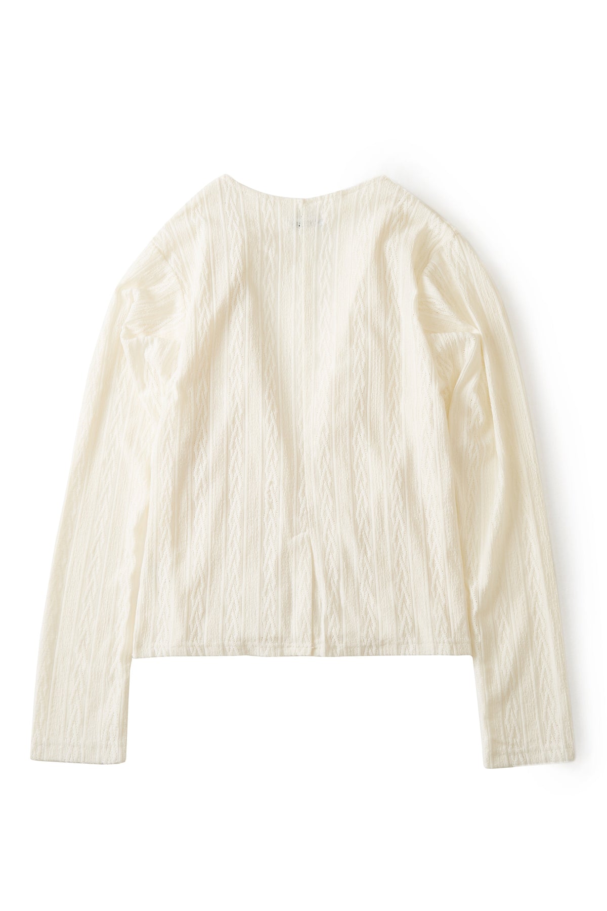 Lace draped knit cover-up